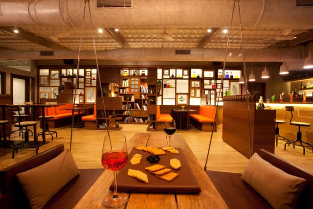 Elegant dining area at the luxury Saj Hotel Mahabaleshwar.