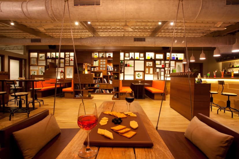 Elegant dining area at the luxury Saj Hotel Mahabaleshwar.