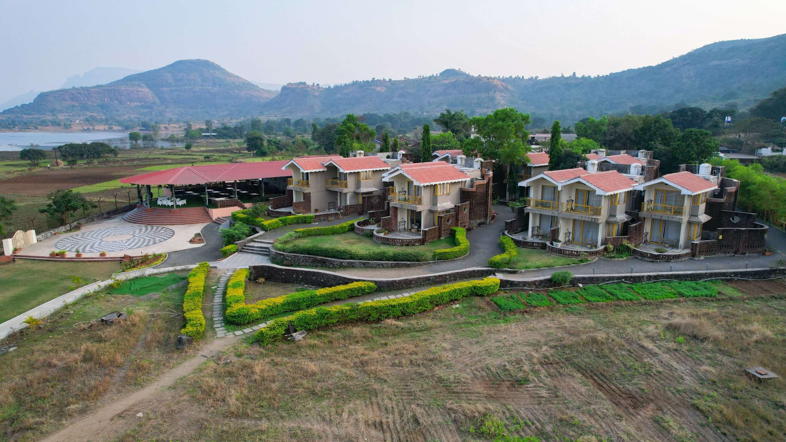 Aerial view of a Saj Hotels & Resorts property