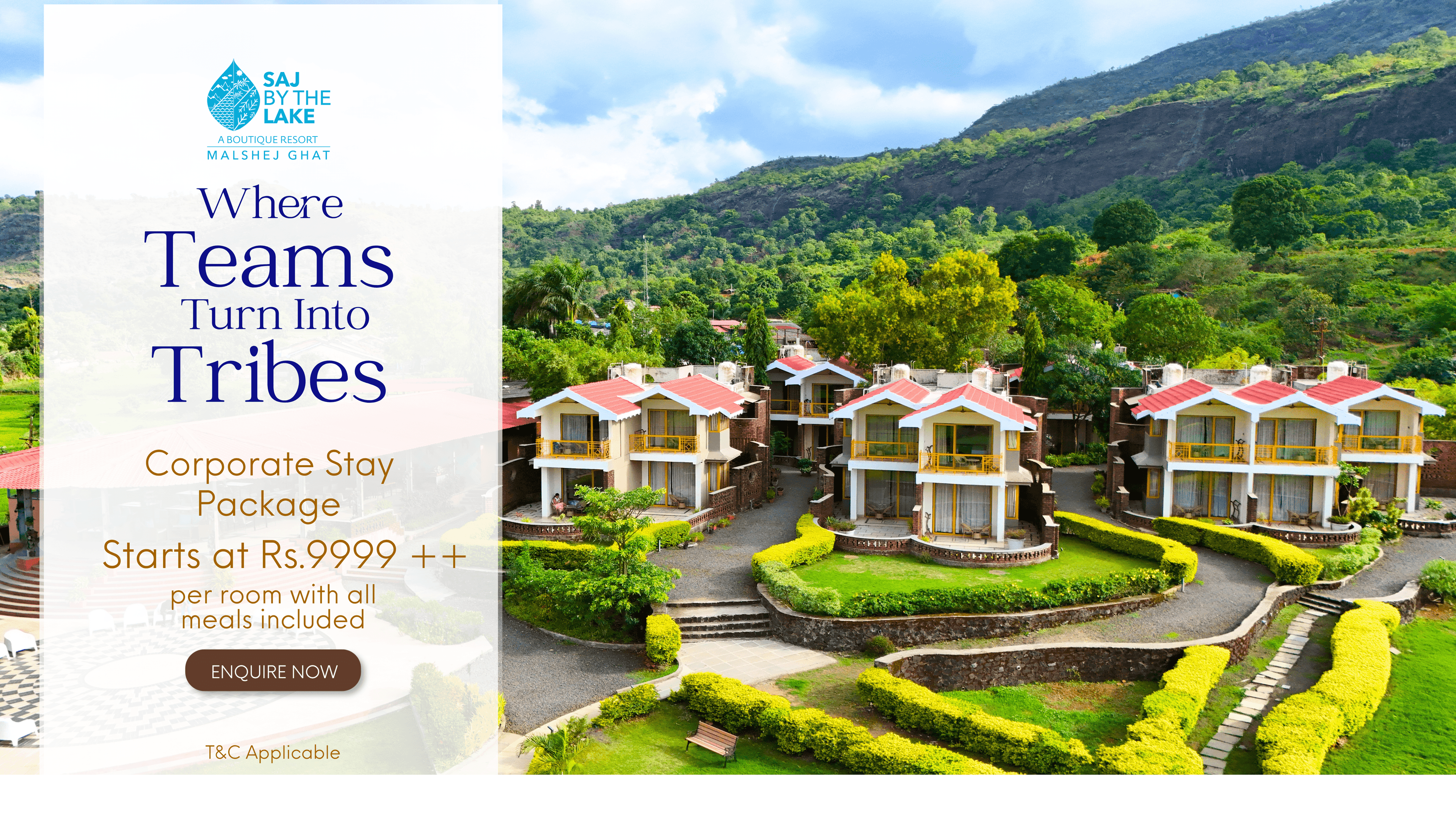 Corporate Package at Saj by the Lake - Malshej Ghat